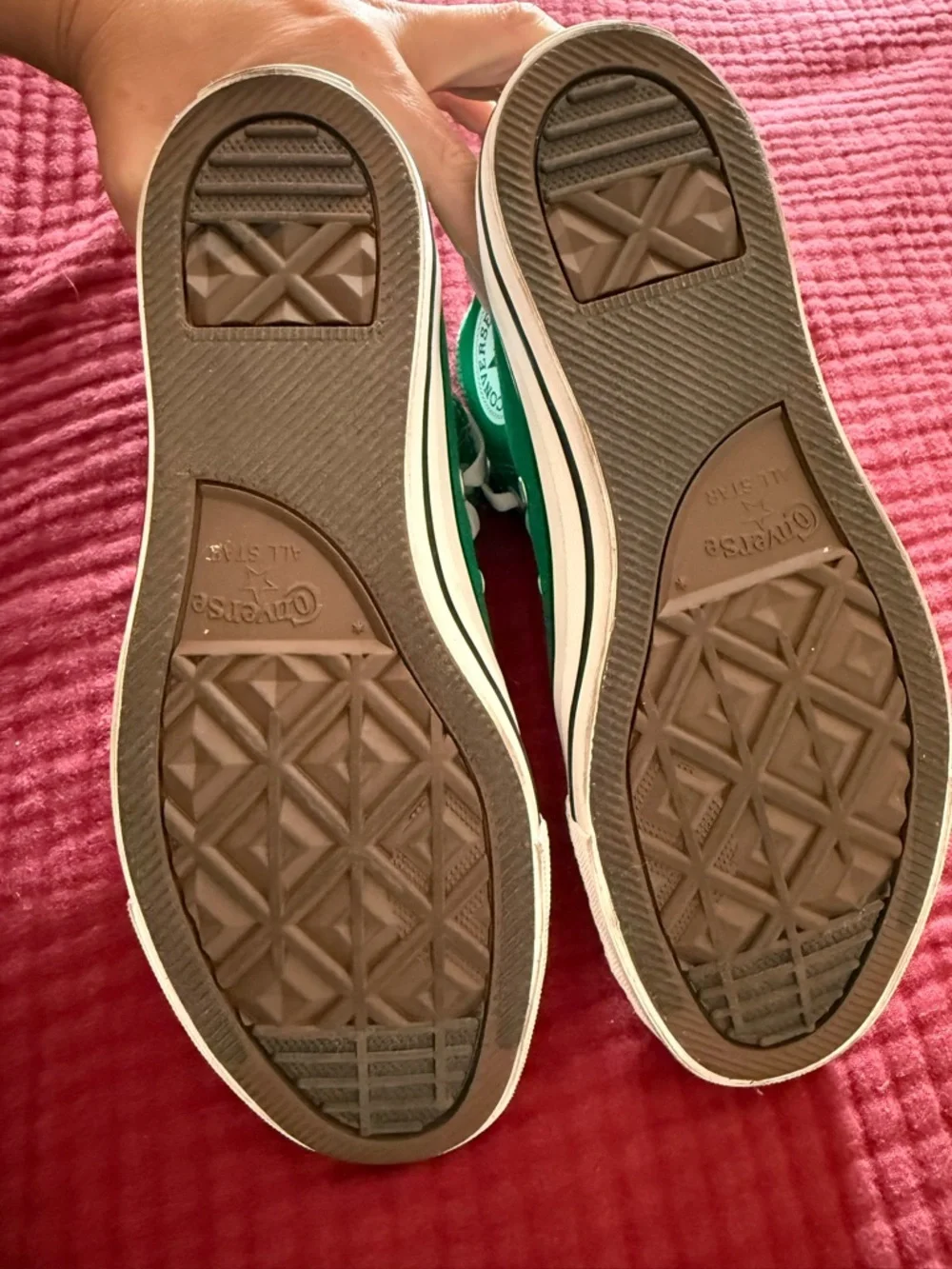 Converse Kelly Green High-Top Canvas Sneakers - Picture 3 of 4